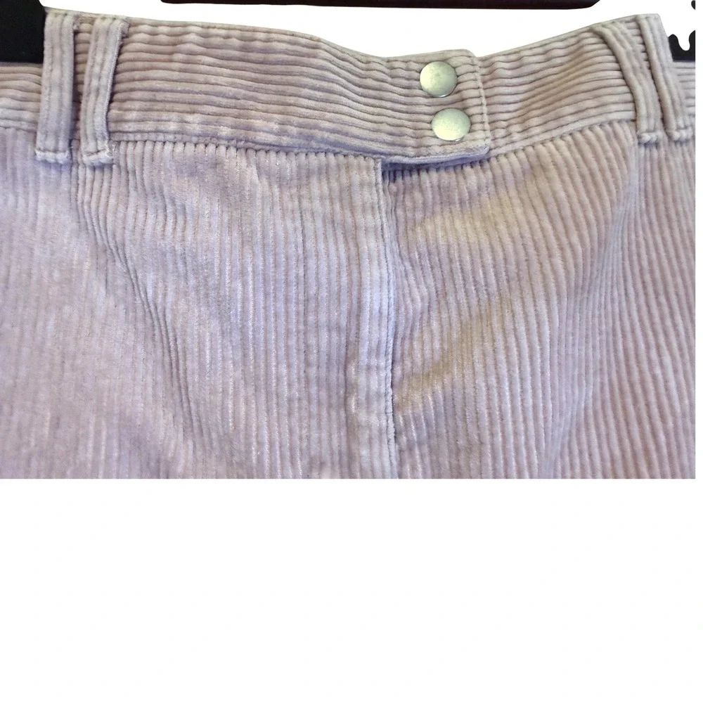 Old Navy Pink Corduroy Pleated Mini Skirt Size 12 Mid Rise Pastel Y2K Style